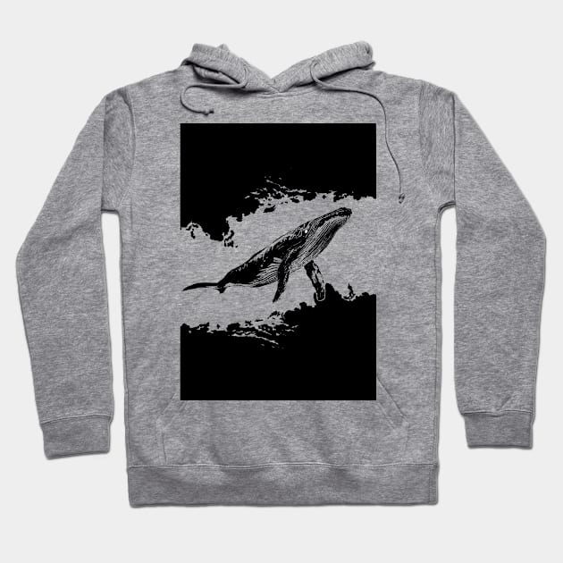 Whale Hoodie by vvilczy